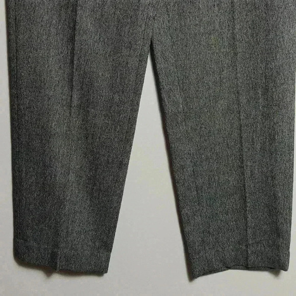 ANNE KLEIN NWT Biltmore Black Multi Wool Slacks Straight Leg Pants Size 10 - Picture 2 of 11